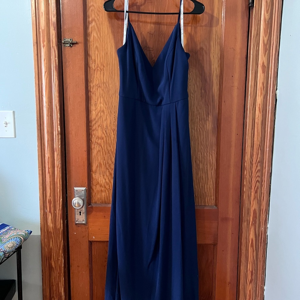 David's Bridal Marine (Navy) Bridesmads Dress